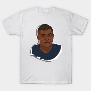 Mbappe in cartoon art T-Shirt